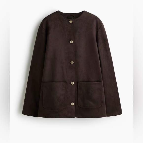 H&M Brown Suede Jacket - Picture 1 of 4